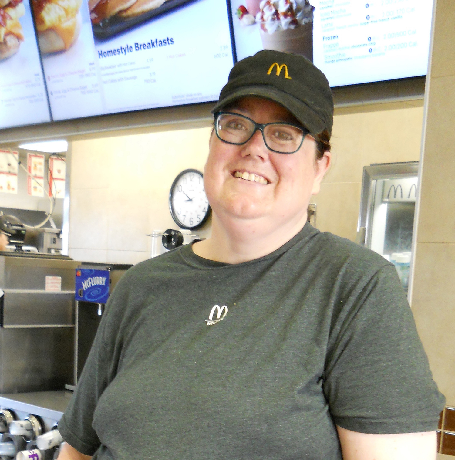 Carolyn Richard at her employer McDonalds